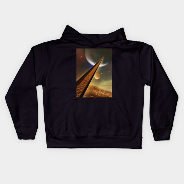 Train Standing Platform 12 Kids Hoodie by declancarr